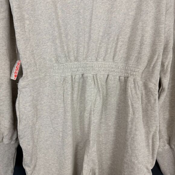 FREE PEOPLE FP Movement x Hatch Warm Up Jumpsuit S Maternity Heather Gray B66 - Picture 5 of 7